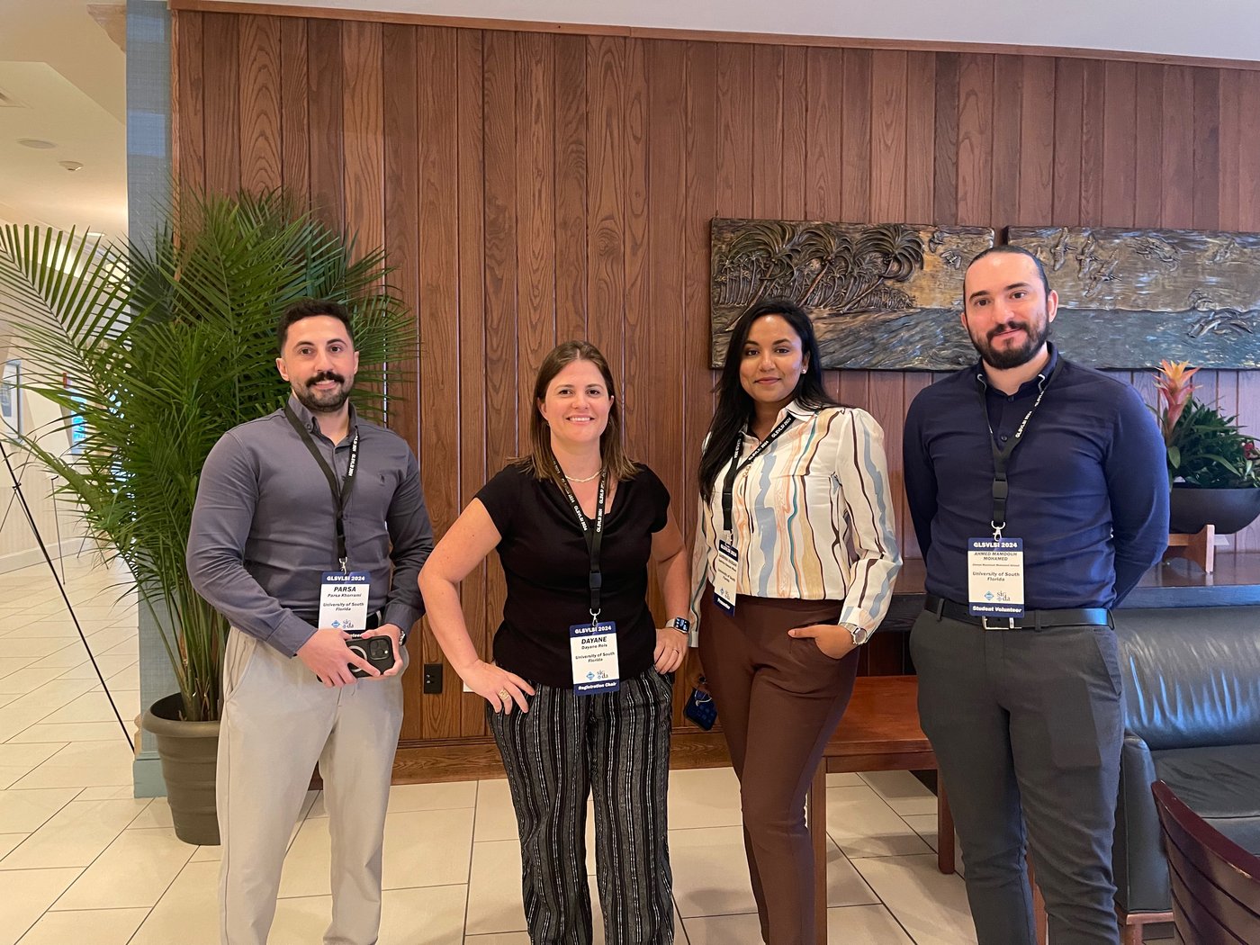 Parsa Khorrami, Dayane Reis, Sabrina Hassan Moon, and Ahmed Mamdouh at GLSVLSI 2024